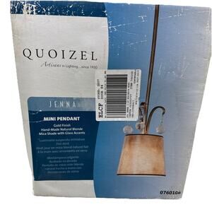 Quoizel Jenna Gold Pendant Light hand-made natural blonde {E8}